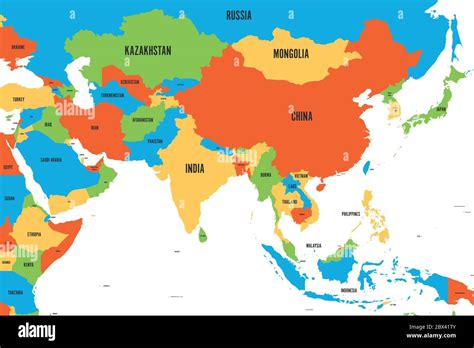 Political Map Of Asia Countries