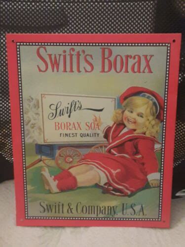 Vintage Swifts Borax Soap Girl In Sailor Suit Nice Colors