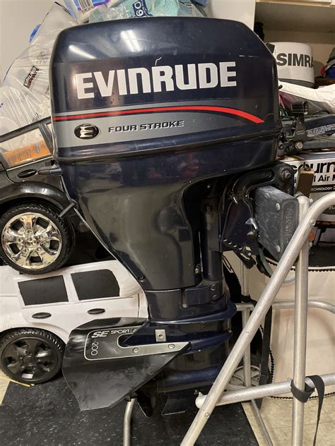 Nice Clean EVINRUDE 15hp Four Stroke Outboard Motor Short Shaft For