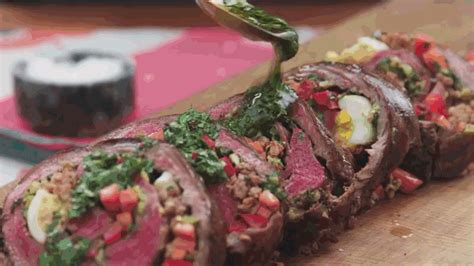 Argentine Stuffed Flank Steak Matambre R Recipes