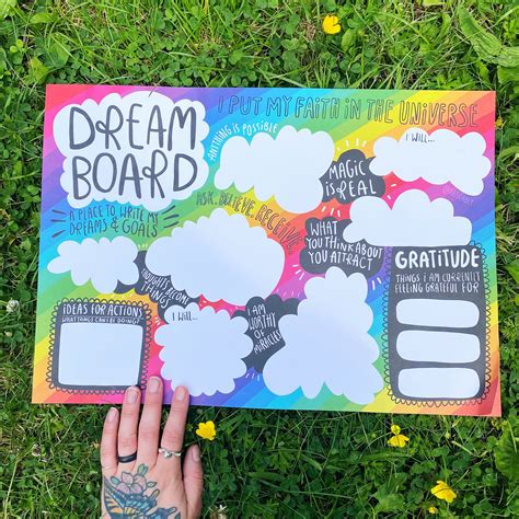 Dream Board A Vision Board Law Of Attraction Manifest Etsy Australia