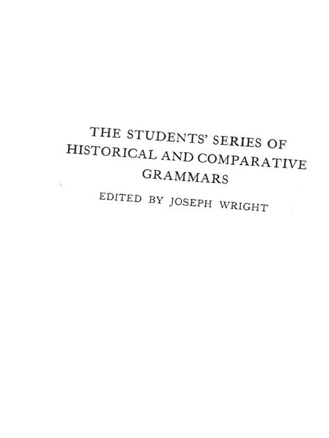 Old English Grammar (1908) | PDF | Grammatical Gender | Vowel