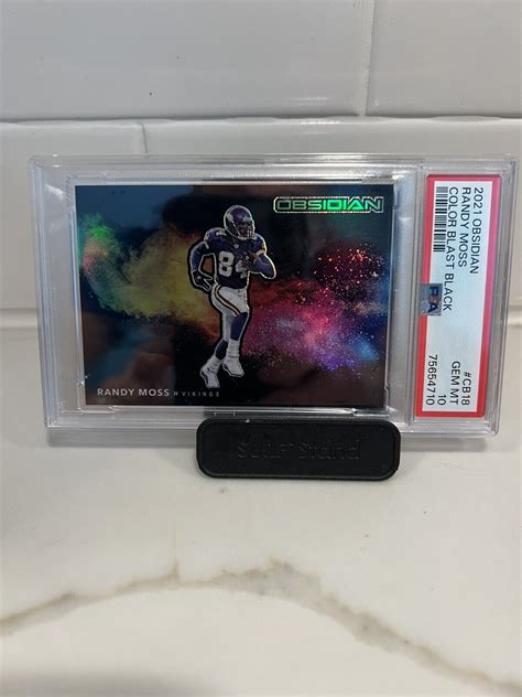 Randy Moss 2021 Obsidian CB 18 Black Color Blast SSP Price Guide