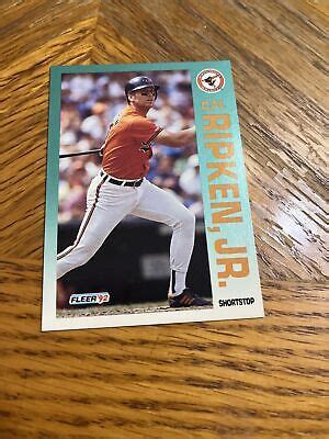 Fleer Baltimore Orioles Baseball Card Cal Ripken Hof Ebay