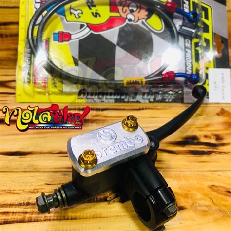 【new】 Brake Lever W Brembo Cap Bolts Earls Brake Hose Wave Xrm Beat Raider Pcx Mio1 125