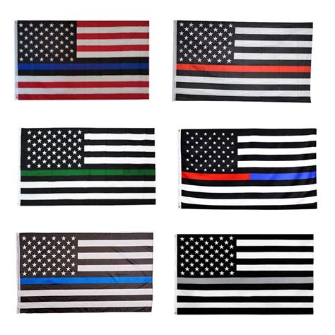 2021 Blue Line Usa Police Flags 6 Styles 3x5 Ft Blue Line Usa Flag