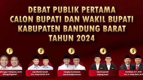 Link Streaming Debat Perdana Calon Bupati Bandung Barat Siang Ini