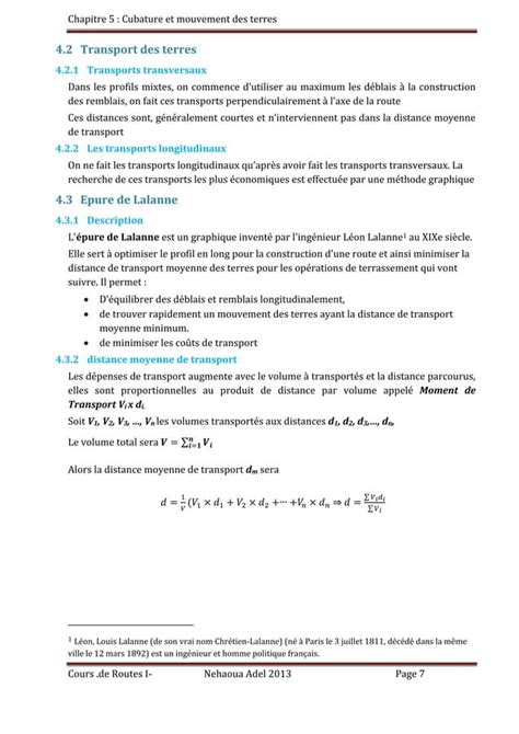 Cubature Et Mouvement Des Terres Pdf