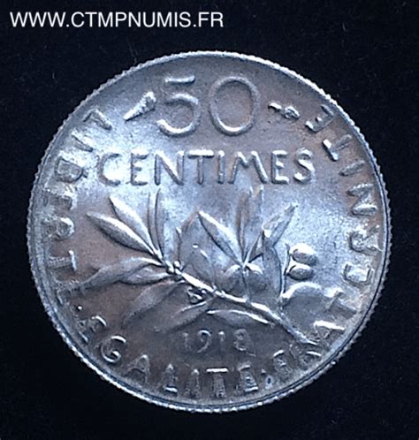 Centimes Argent Semeuse Spl Ctmp Numis Achat Vente Et