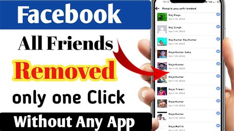 How To Delete All Facebook Friends In One Click How To Unfriend All Friends On Facebook 2022