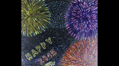 Fireworks (Speed Drawing/Coloring with Polychromos on Black Paper ...