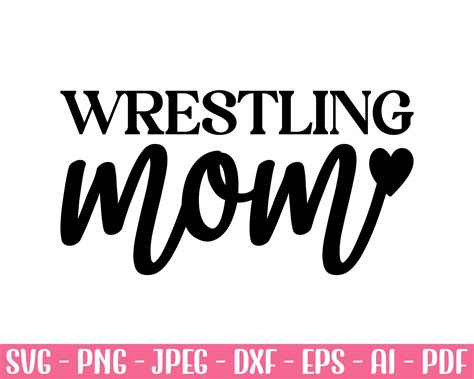 Wrestling Mom Svg Wrestling Shirt Svg Wrestling Cut File Etsy