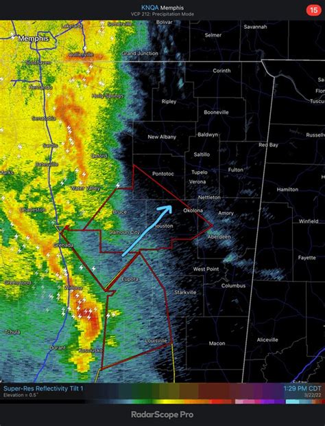 Nws Memphis On Twitter Radar Update… 1 55 Pm Cdt… Tornado Warned Line