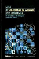 Terminologia Arquivística CIN7101 UFSC Cabeçalho de assunto