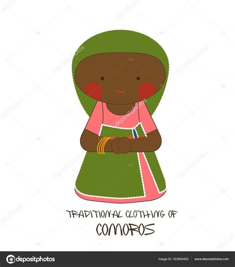 Traditional Clothing Africa Comoros Stock Vector Image by ©nesenili ...