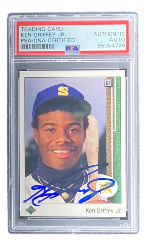 Ken Griffey Jr Signed Upper Deck Rc Psa Pristine Auction