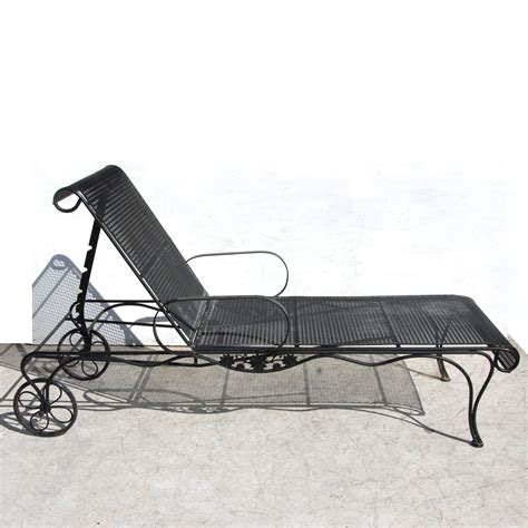 Woodard Style Wrought Iron Patio Chaise Lounge For Sale At Stdibs