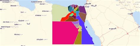 Governorates of Egypt Map - Mapline