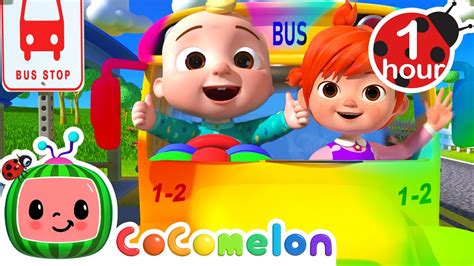 Wheels On The Rainbow Bus Cocomelon Nursery Rhymes Colors For