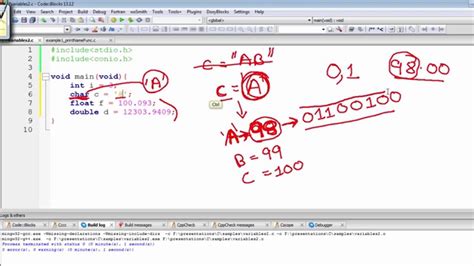 C Programming Tutorial Float Vs Double And Memory Allocation Demo Chap 2 Part 8 Youtube