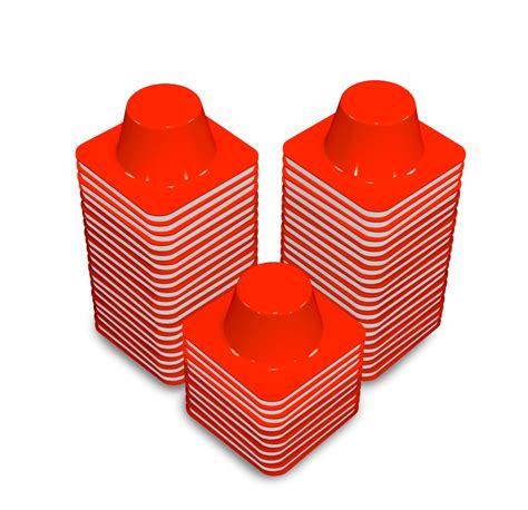 Professional Grade Motorcycle Training Mini 2" Cone - Pack of 50