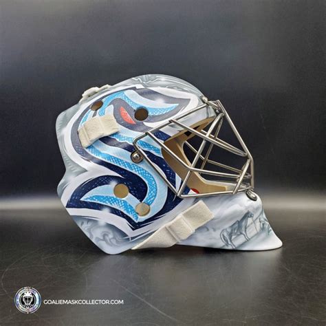 Philipp Grubauer Goalie Mask Unsigned 2023 Seattle Tribute – Goalie ...