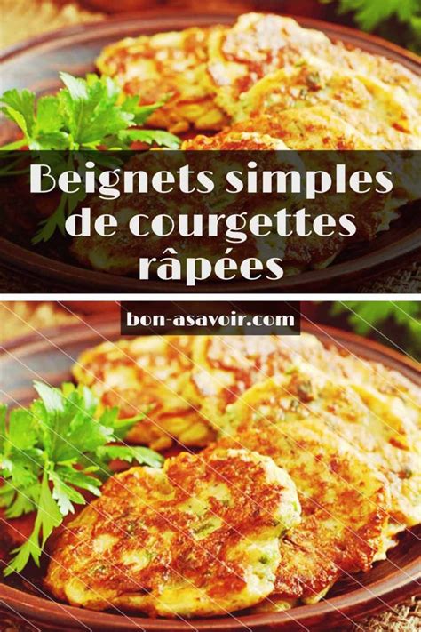 Beignets simples de courgettes râpées Bon a Savoir