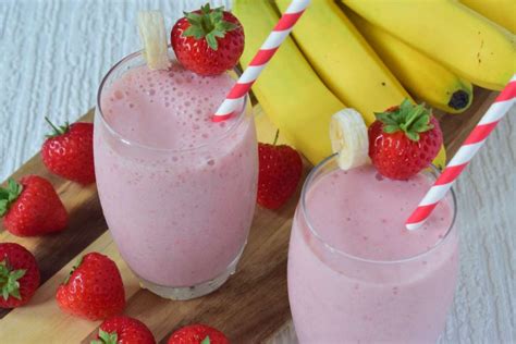 Strawberry Banana Smoothie Healthy Strawberry Banana Smoothie Recipe