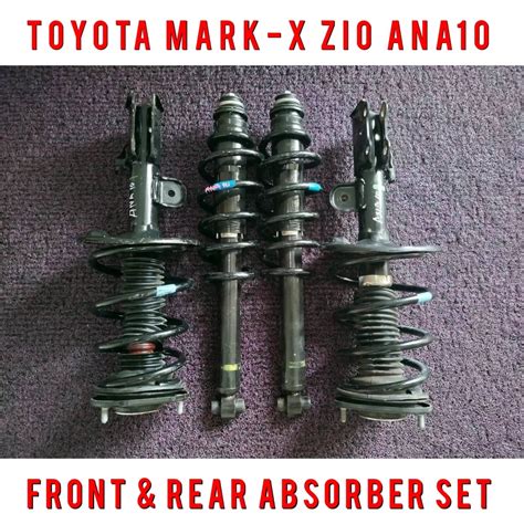 Toyota Mark X Zio Ana Front Rear Absorber With Coil Spring Set