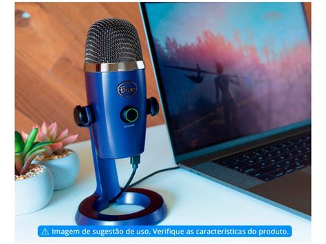 Microfone Condensador Streaming Blue Yeti Nano Usb Microfone