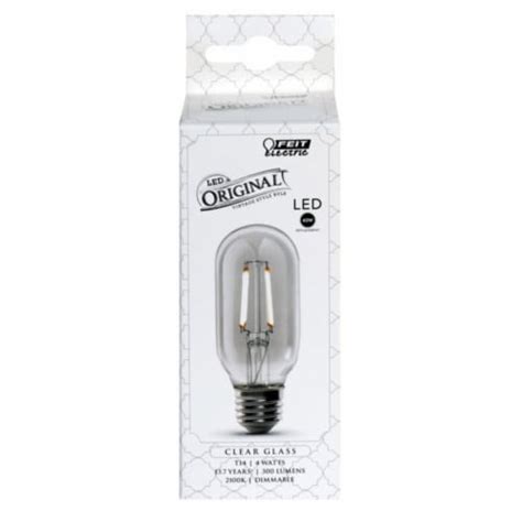 Feit Electric T14 E26 Medium LED Bulb Soft White 40 Watt Equivalence