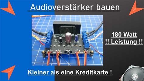 Audioverstärker Bluetooth Lautsprecher Selber Bauen Mit Extrem Viel