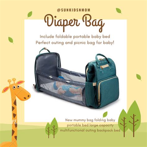 Jual Diaper Bag Ransel Tas Kasur Bayi Portable Baby Travel Bed Baby