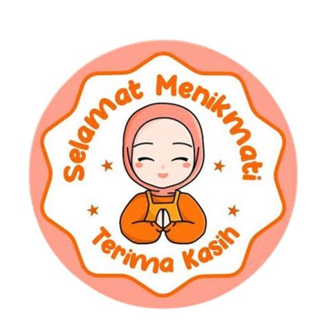 Jual Pcs Stiker Terima Kasih Selamat Menikmati Sticker Bulat Roll