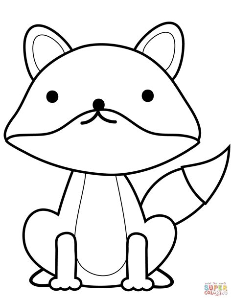 Fox Cute Drawing | Free download on ClipArtMag