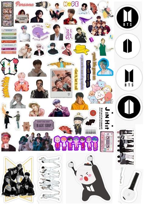 Bts Sticker Pegatinas Para Imprimir Gratis Pegatinas Imprimibles