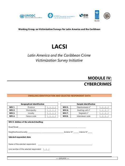 Fillable Online National Crime Victimization Survey Validation Of