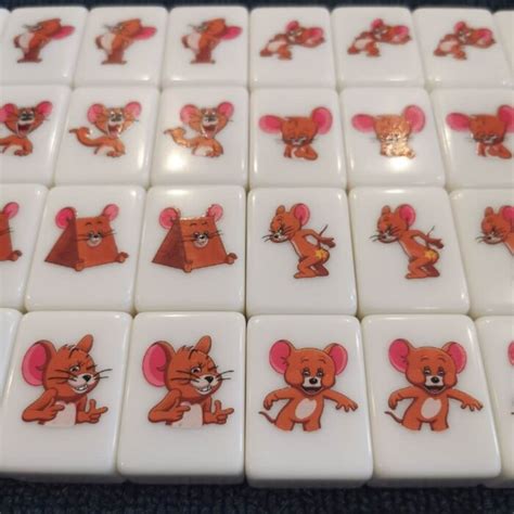 Seaside Escape Tile Game Tom Jerry Mahjong X Large Pink Blocks