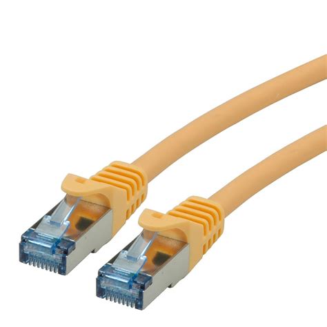 ROLINE S FTP Patch Cord Cat 6A Component Level LSOH Yellow 1 M