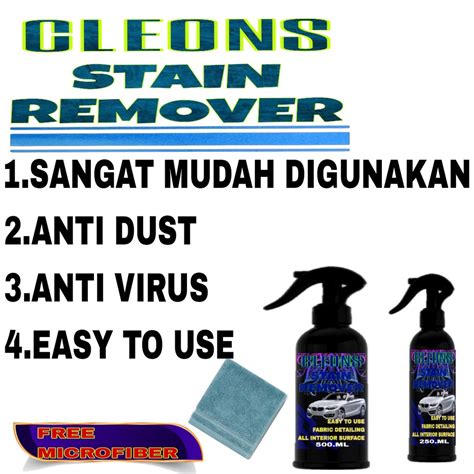 Jual STAIN REMOVER PEMBERSIH INTERIOR MOBIL JOK DAN PLAFON Shopee