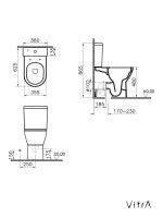 Monoblok Vitra Integra Rim Ex Sa Soft Close Slim Duroplast Wc Daskom