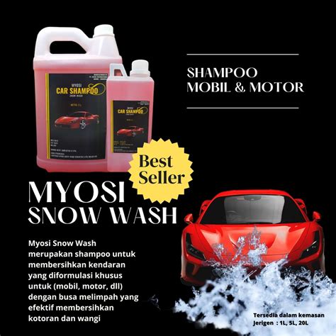 Jual Myosi Snow Wash Sampo Cuci Motor Mobil Sabun Salju 1 Liter