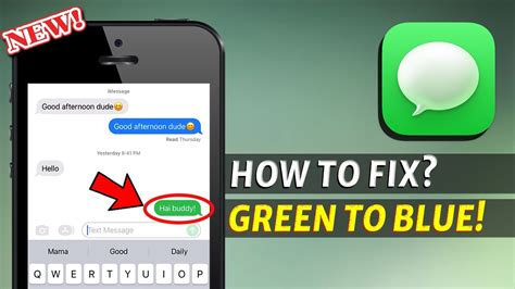 How To Fix Green Text Messages On Iphone Youtube