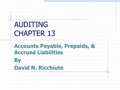 Ppt Auditing Chapter 12 Powerpoint Presentation Free Download Id5445122