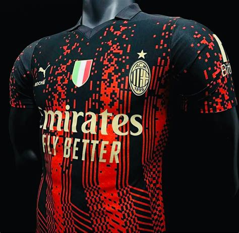 Ac Milan Fourth Kit Special Edition 22 23 Men S Fashion Activewear On