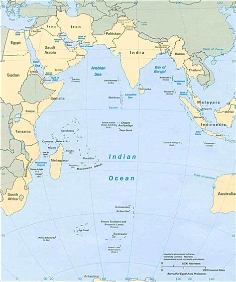 Indian Ocean Islands Map