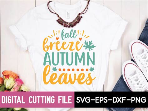 Fall Breeze Autumn Leaves Svg Graphic By Printablesvg Creative Fabrica