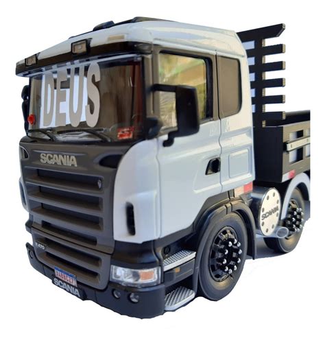 Miniatura Scania P Bi Truck Qualificado Arqueada Frete Gr Tis