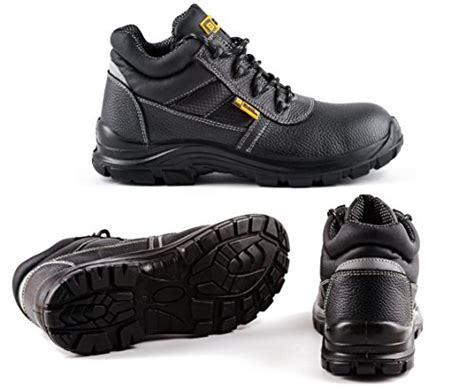 Black Hammer Safety Boots Waterproof Leather Boot With Steel Toe Cap