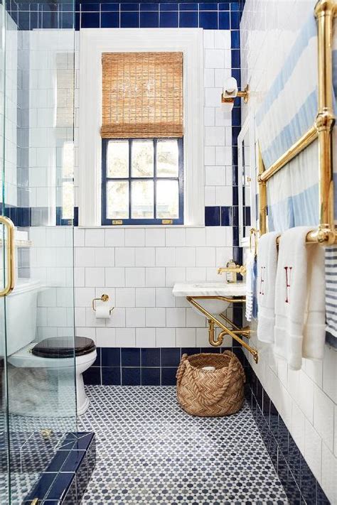 Navy Blue And White Bathroom Floor Tiles Floor Roma